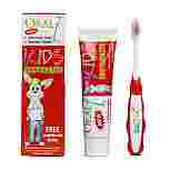 Oral 7 Toothpaste Kids 65gm with childs toothbrush