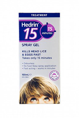 Hedrin Headlice Treat Spray Gel 100ml Usl Consumer
